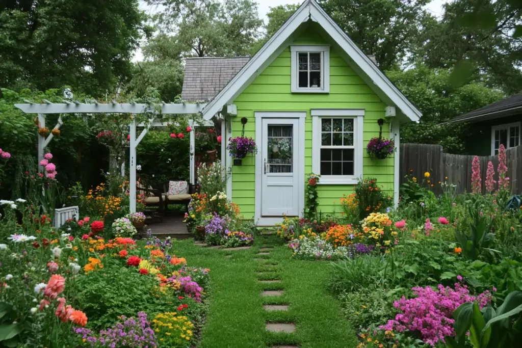 Combine Bold Paint, Trellises, Color, and Volume