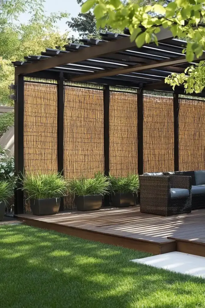 15. Weave in Privacy Slats for Quick Coverage