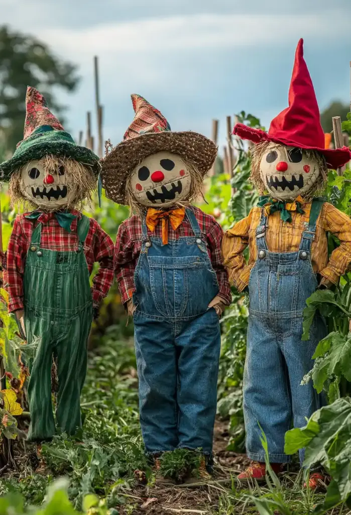 🧵 16. Storybook Scarecrow Characters