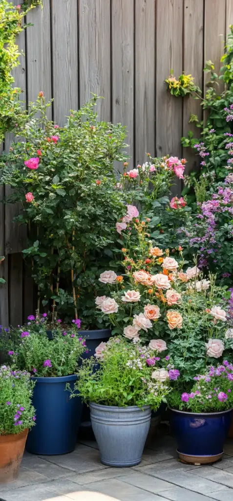 16. Container-Integrated Flower Bed