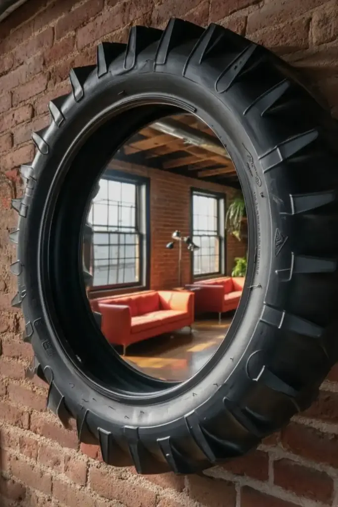 Tire Mirror Frame