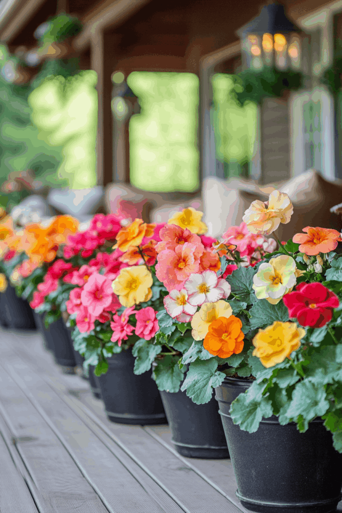 17. Begonias in Containers: Portable Color for Patios and Balconies