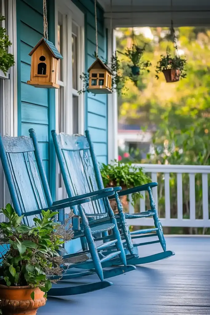 Add Personality with Decorative Birdhouses or Lanterns