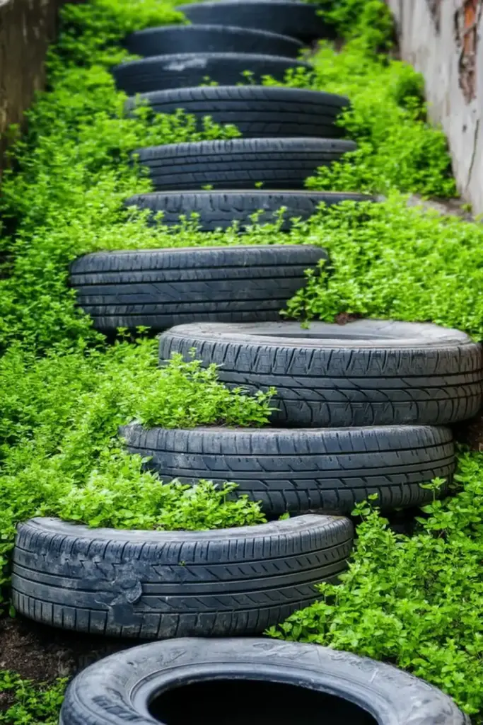 Tire Stairs