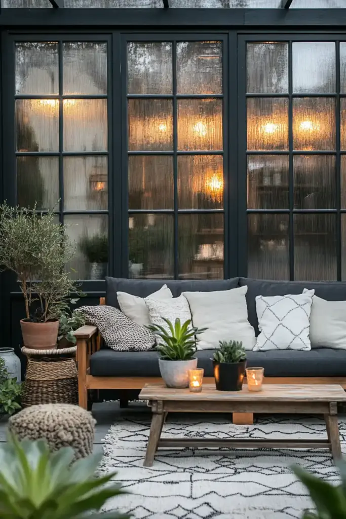 18. Upcycled Window Frames with Glass