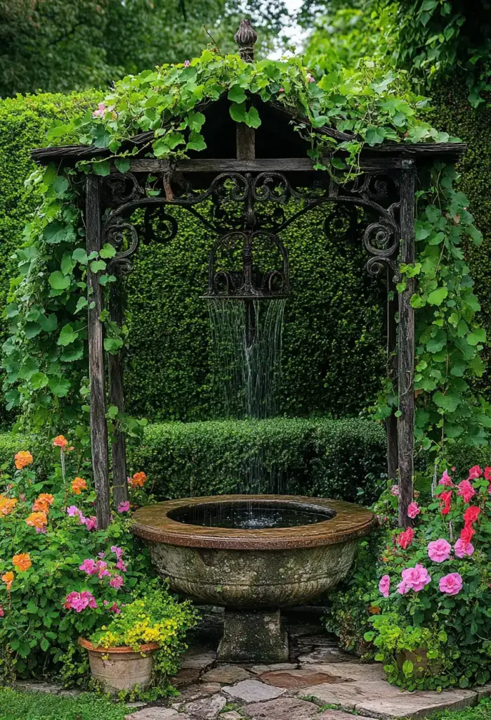 🌸 19. Wishing Well Planters
