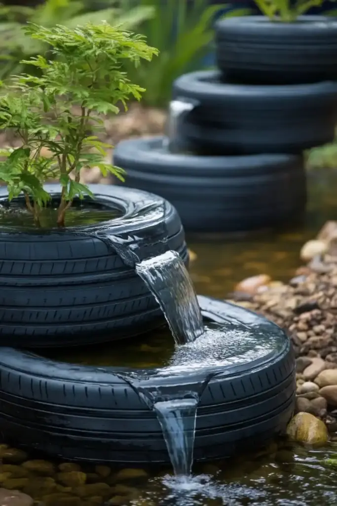 Tire Water Feature