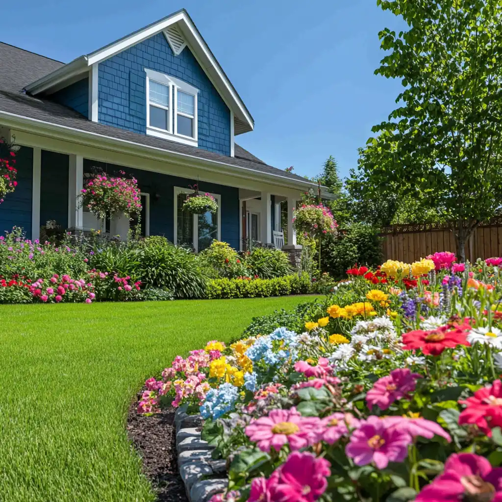 🌻 2. Cottage Garden Style Flower Bed