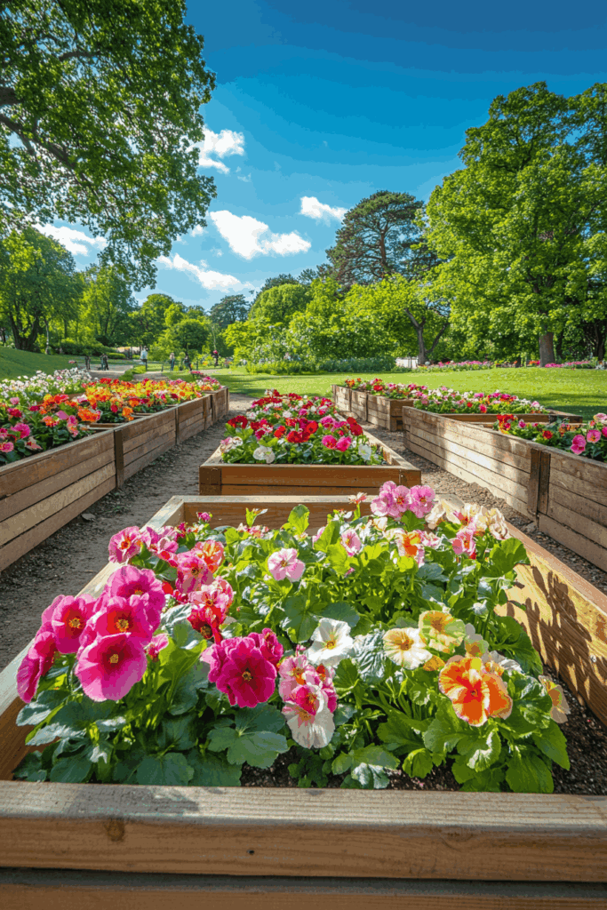 2. Raised Beds for Easy Care and Bold Structure