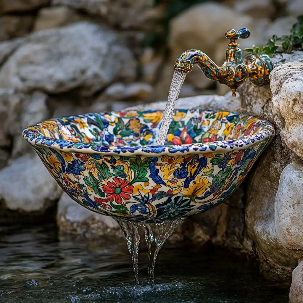 2. Sink Turned Garden Fountain