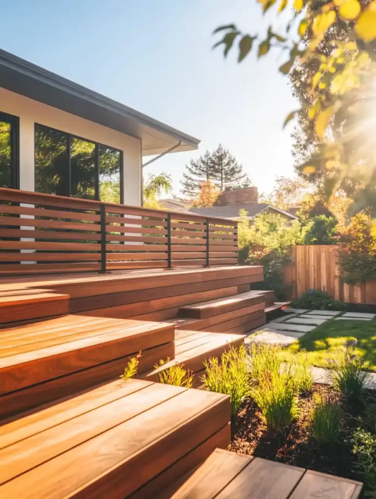 2. Stunning Horizontal Wooden Planks