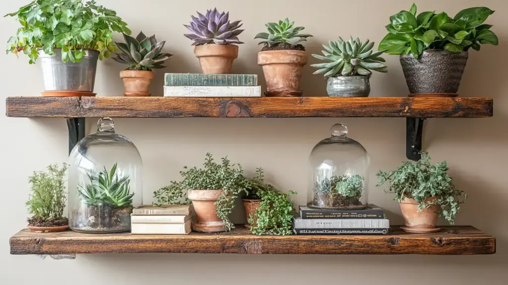 Utilize Shelving for Elevated Indoor Plant Styling