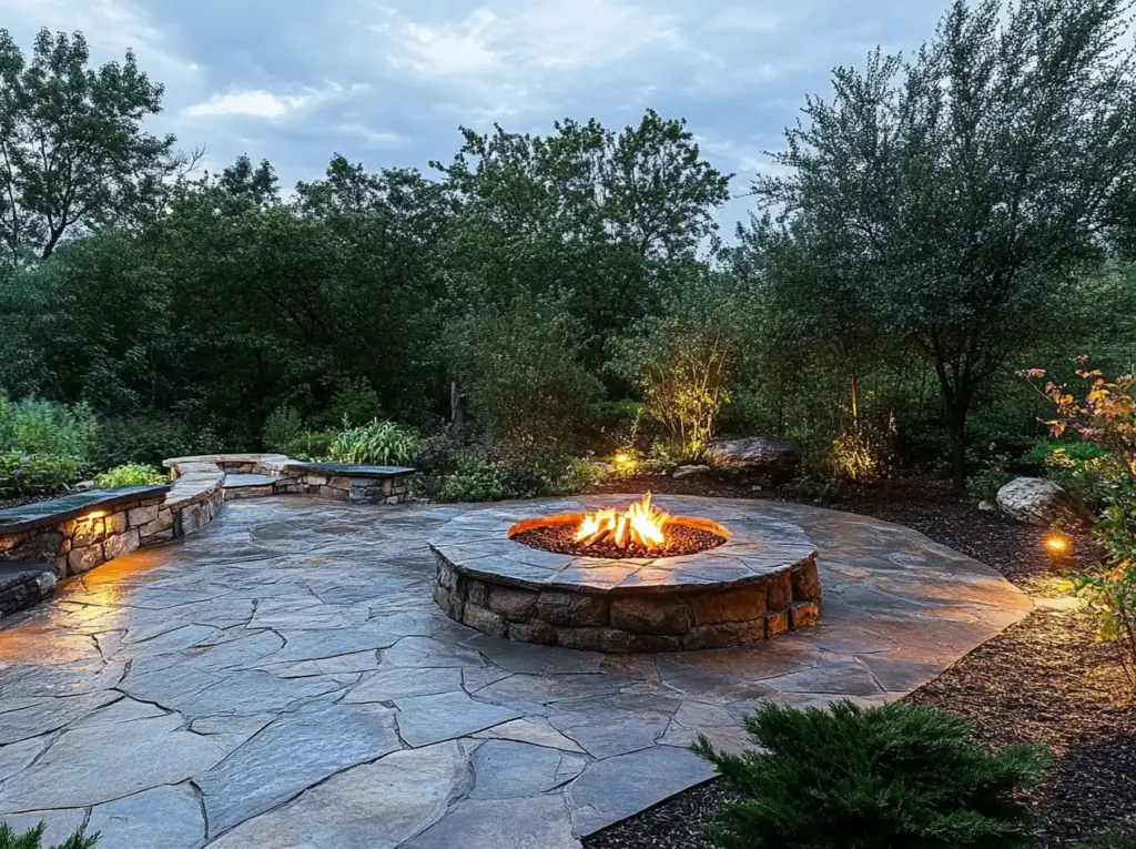 Wood-Burning or Gas-Powered Fire Pit