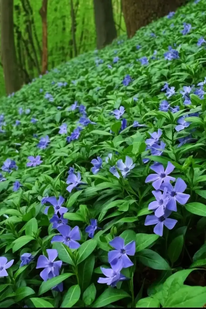 3. Vinca Minor (Periwinkle)