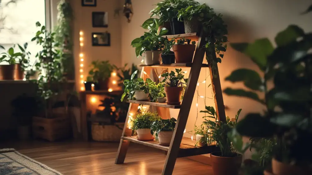Create a Plant Ladder Display