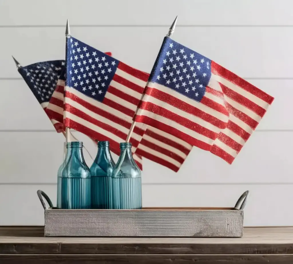 3. Create DIY Flag Bottle Displays