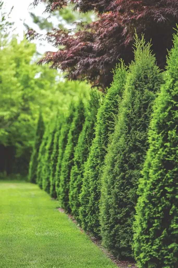 3. Plant Dense Hedges or Shrubs Along the Fence Line