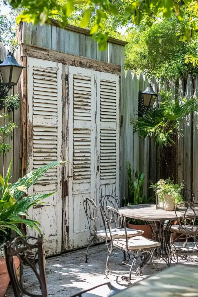 3. Repurposed Doors or Shutters