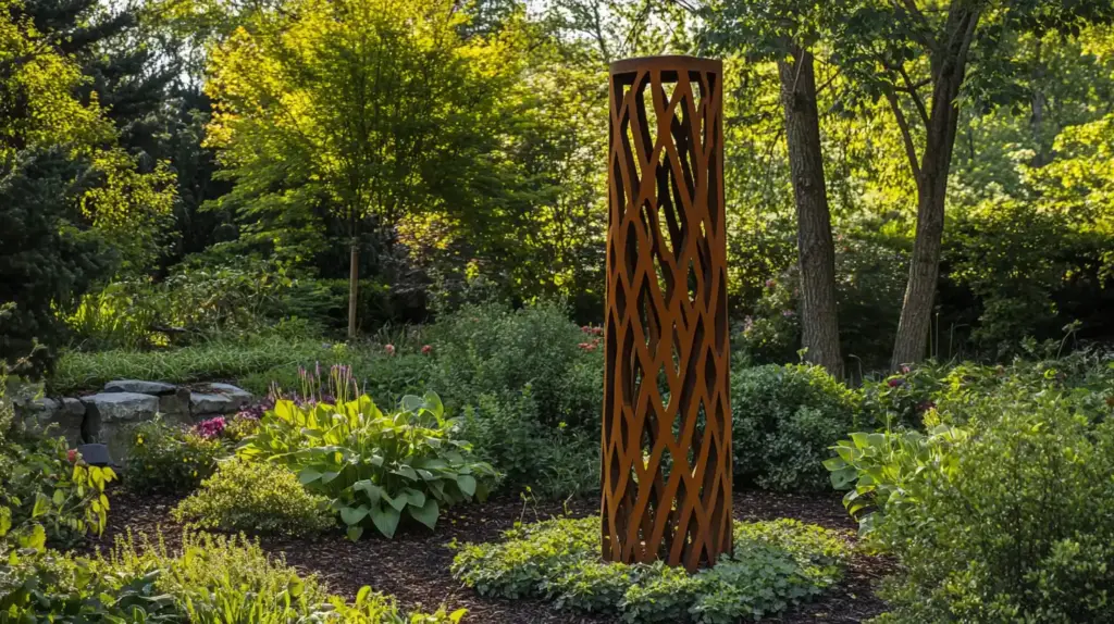 4. Corten Steel Obelisk