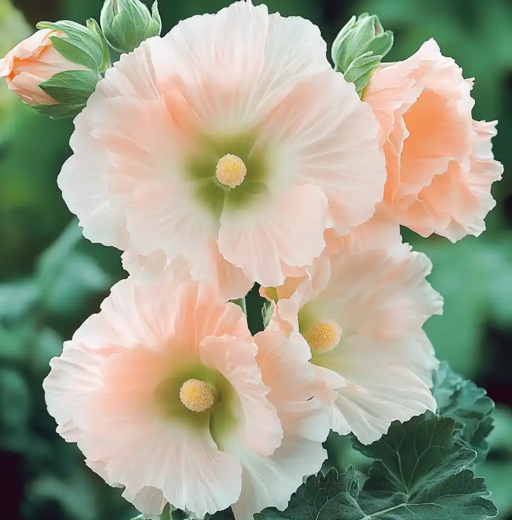 Hollyhocks