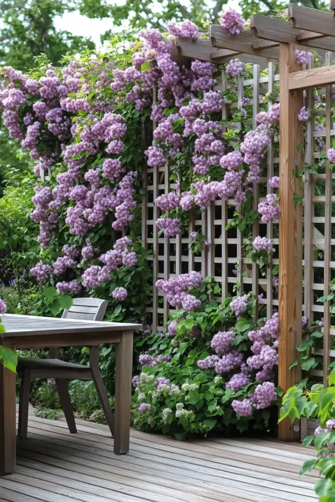 4. Lattice Panels with Vines