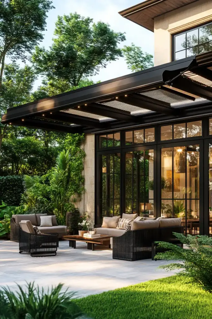 Sleek Modern Pergola Patio Inspiration