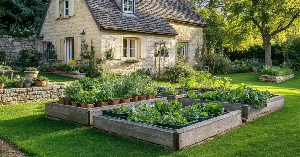 5. Greenhouse Nook and Raised Bed Combo