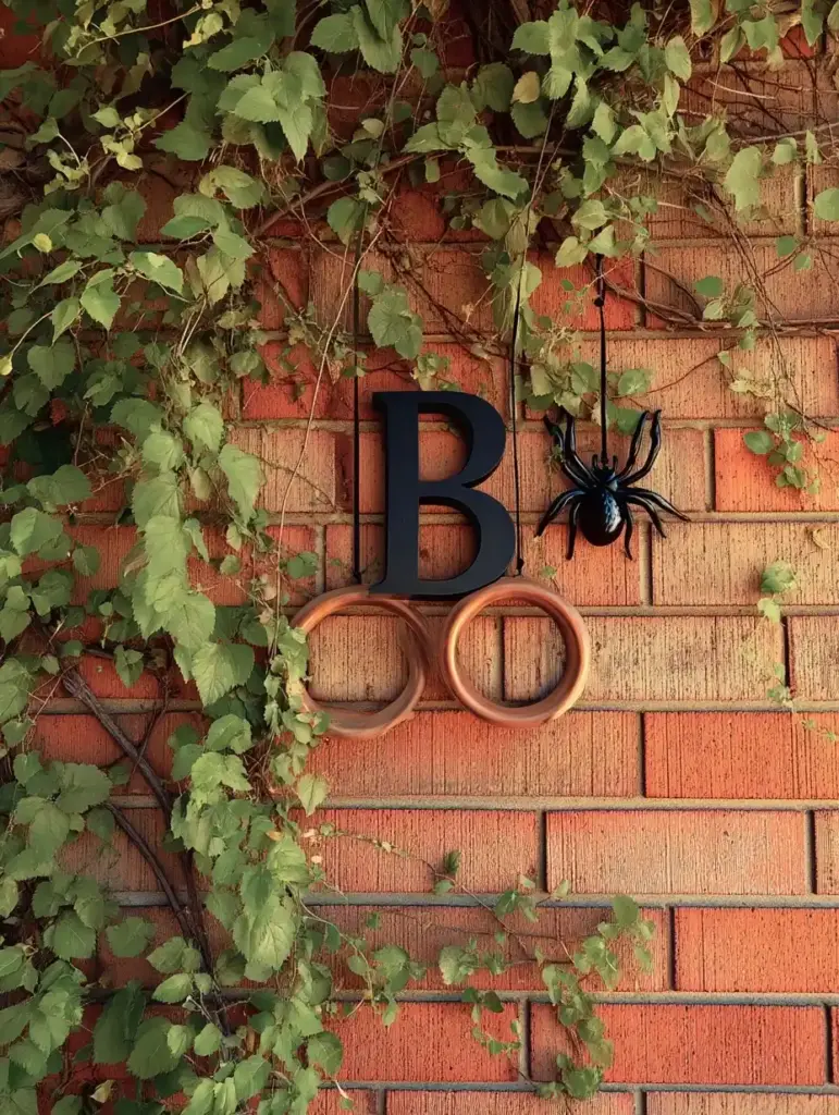 4. Floating Sign with Copper Numbers