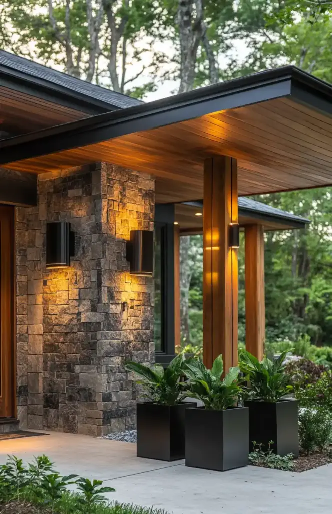 🧱 5. Mix of Modern Materials