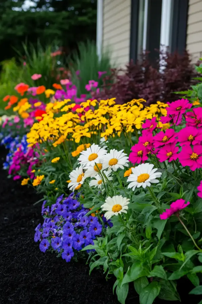 1.5 Red Roses + Petunias