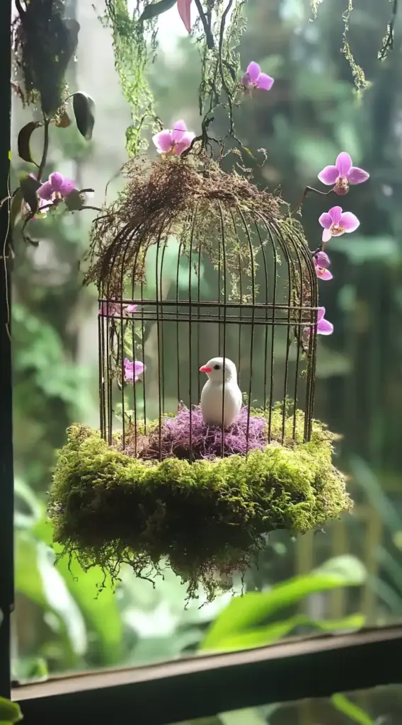 5. Birdcage Hanging Basket