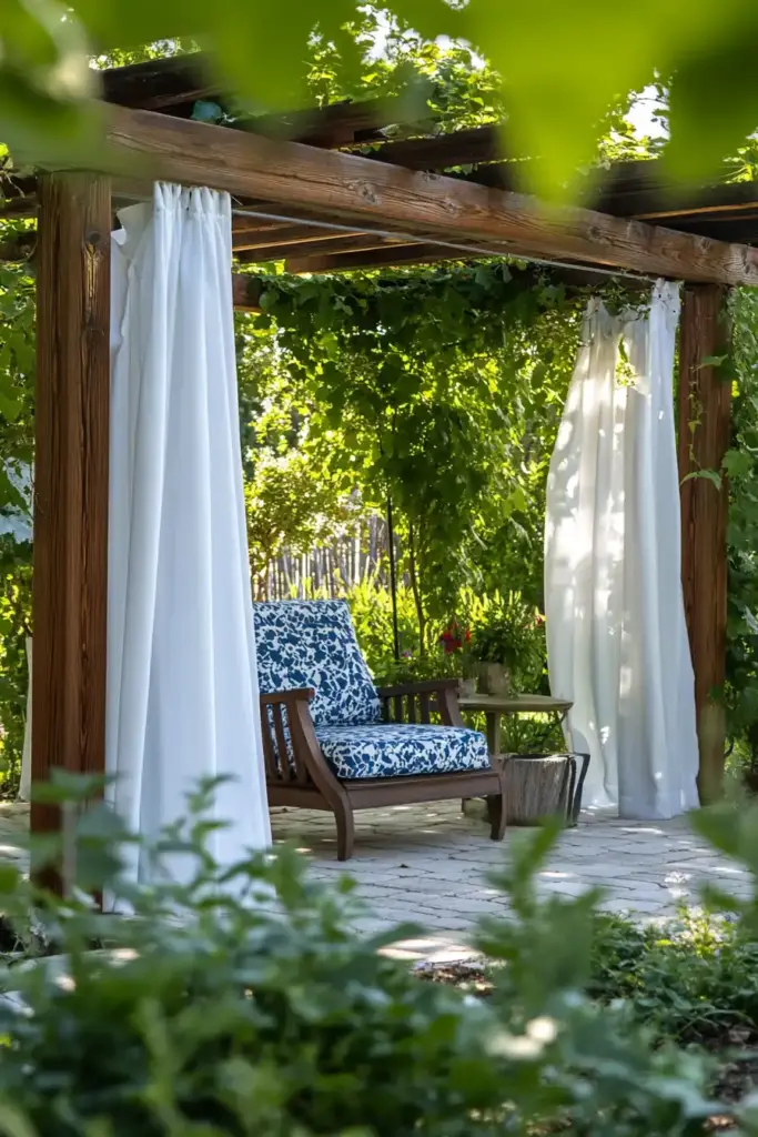 5. DIY Outdoor Curtains