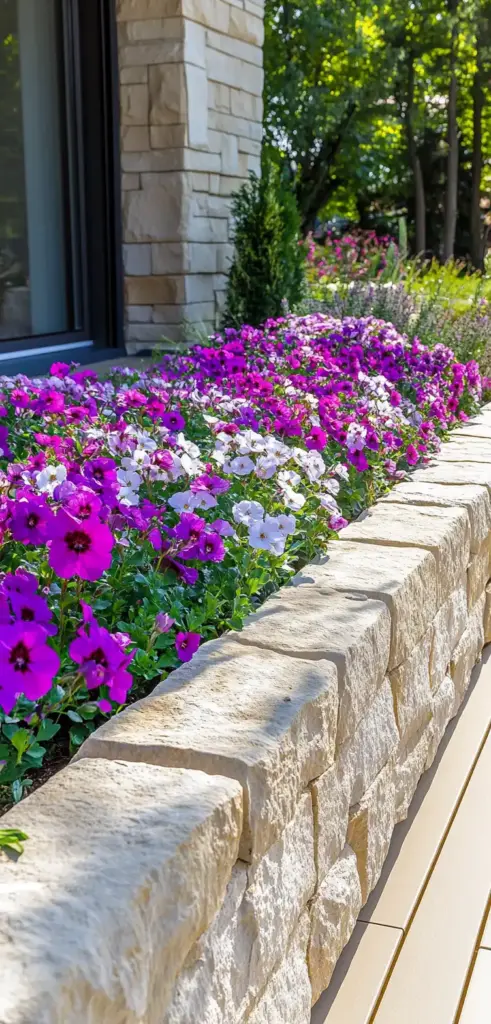 5. Raised Stone Border Bed
