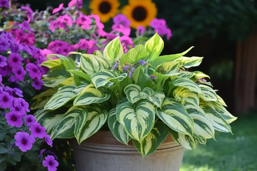 Hostas Can Be Grown in Containers