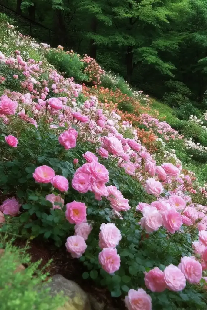 6. Groundcover Roses (Rosa spp.)