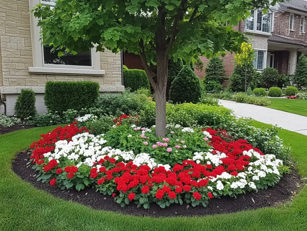 Tree Base Flower Bed