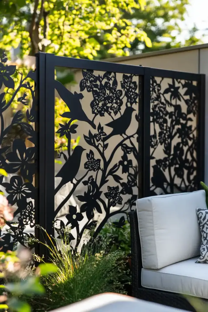 6. Install Decorative Metal Panels for Artistic Flair
