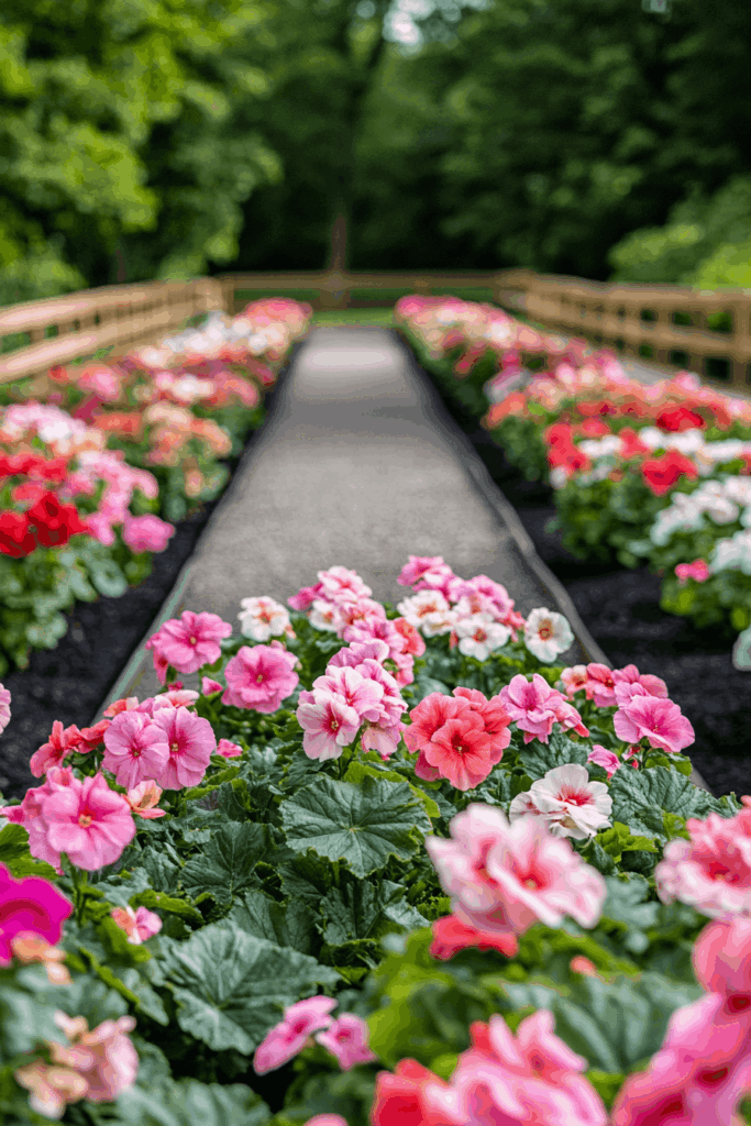 6. Colorful Patterns with Begonias: Design with Bloom and Precision