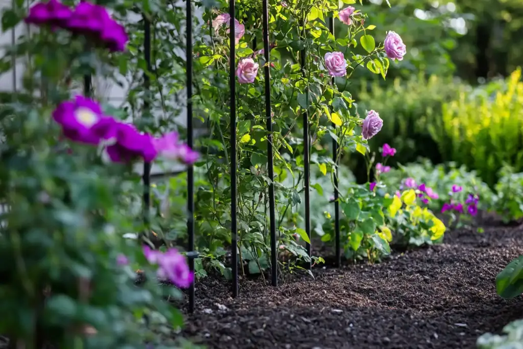 6. 🌱 Decorative Plant Supports: Style Meets Structure