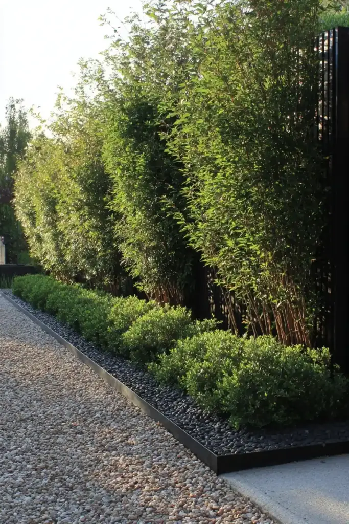 Gravel Base Tree Rows