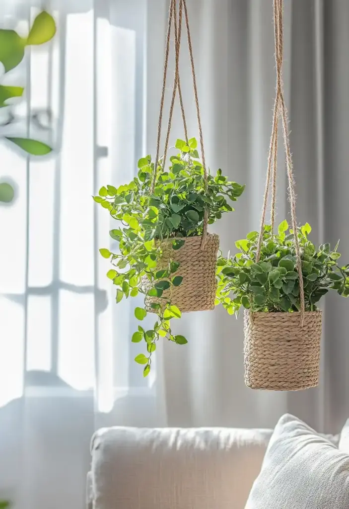 Hanging Plants for Vertical Interest