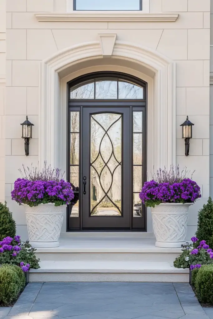 6. Match Planters for Symmetry – Clean and Formal Effect