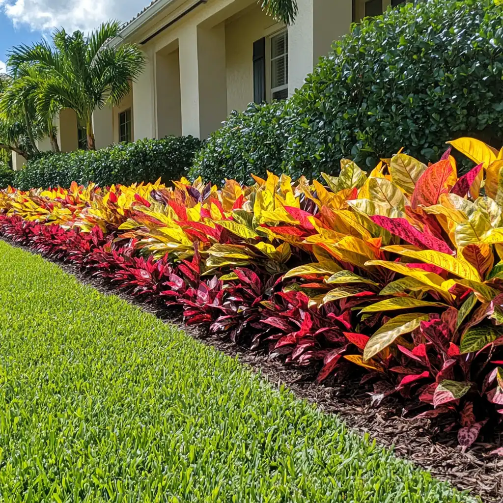 🌴 6. Tropical Paradise Flower Bed