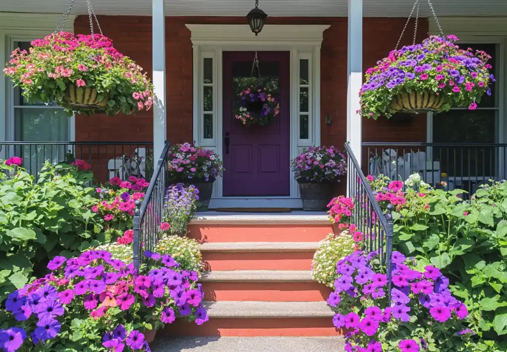 Vibrant Hanging Flower Bed