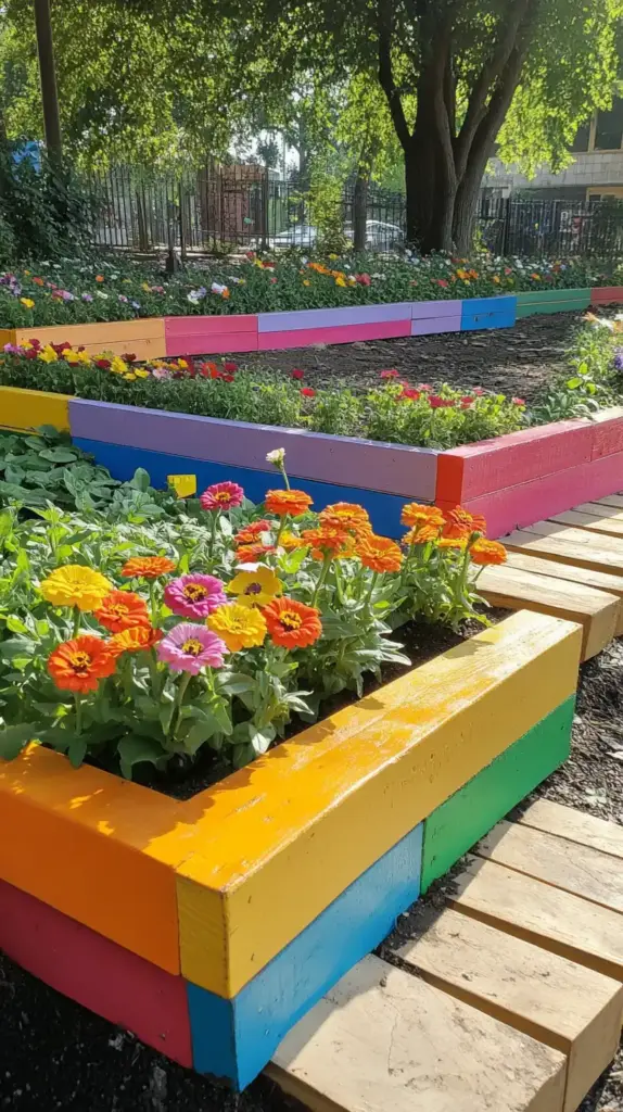 🌈 7. Children’s Rainbow Garden