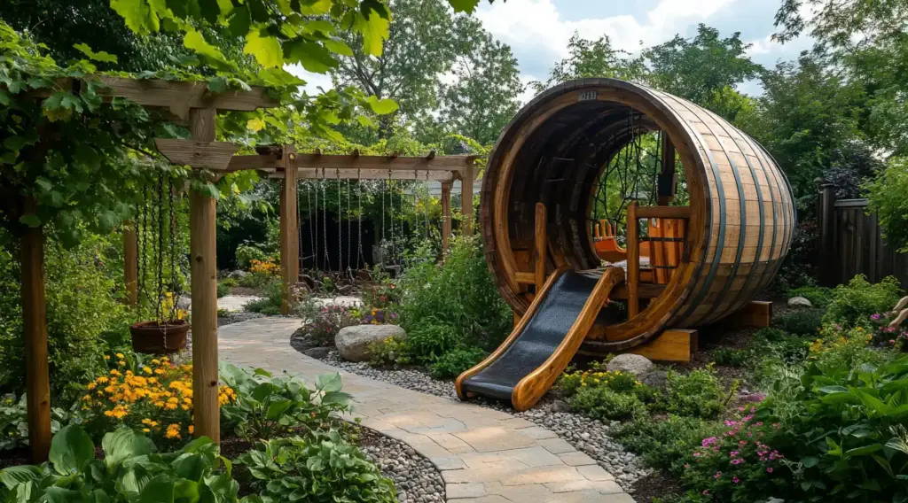 Giant Gnome Playground from a 5-Gallon Planter