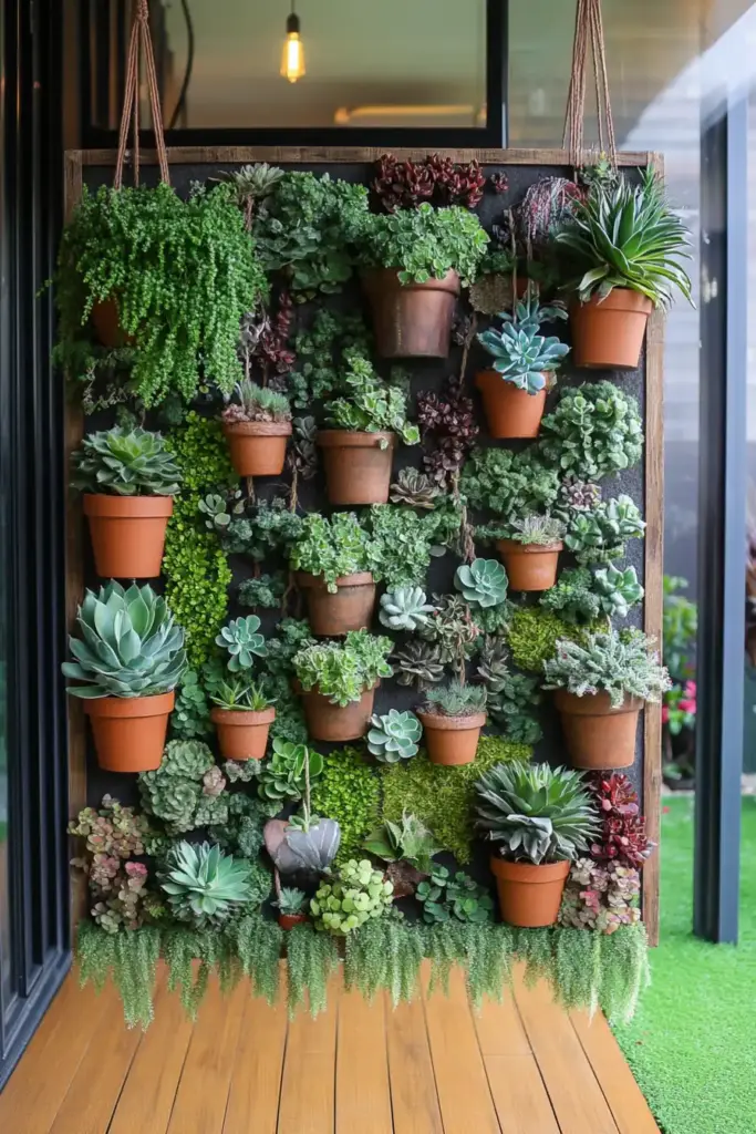 7. Hanging Plant Wall