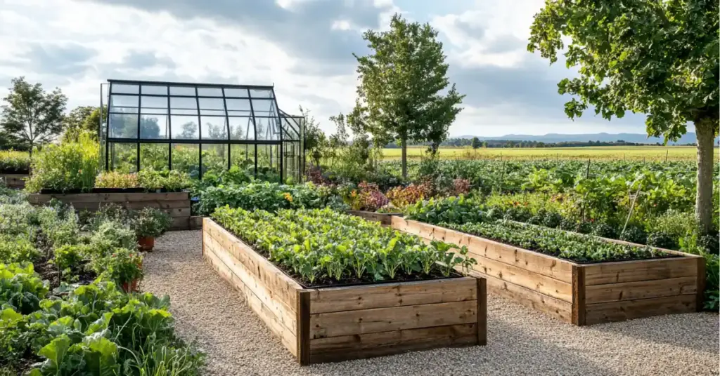 8. Private Veggie Haven in a Small Yard