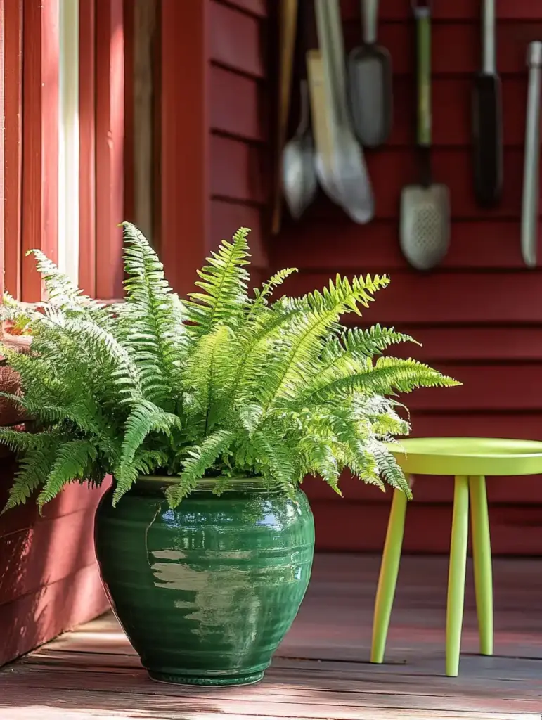 8 Ferns in Large Container 2