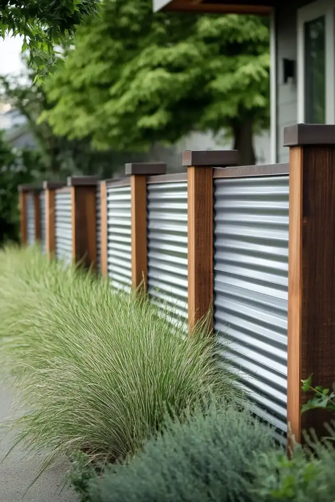 9. Corrugated Metal Screens